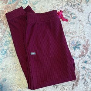 Figs Burgundy Sweatpants